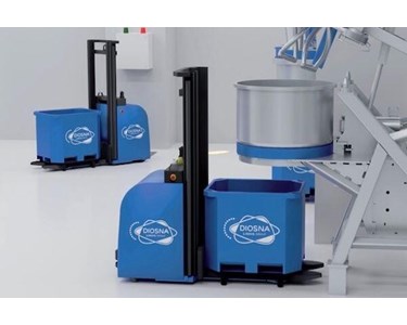DIOSNA Automated Guided Vehicle (AGV) Systems for Dough Production