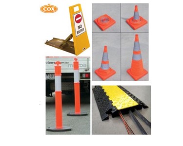 Lok Up Unit, Collapsible Safety Cone, T-Top Bollard, Three Cable Protector