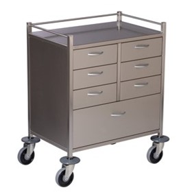 Resuscitation Trolley | Stainless Steel | Deluxe