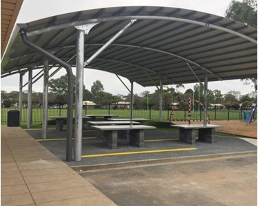 Weathersafe Shades - Commercial Umbrellas | Covered Outdoor Learning Areas
