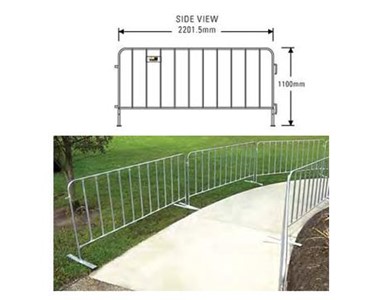 Pedestrian Control Barrier Systems - Supplied by R.J. Cox Engineering
