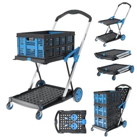 NEW Extra Large Cart Folding Trolley with One Basket