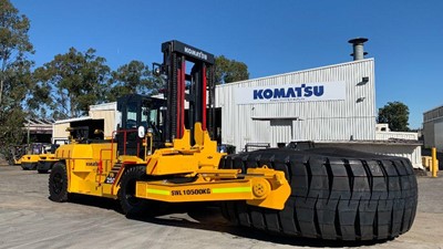Power, precision, & safety for heavy-duty operations: Komatsu Tyre Handlers