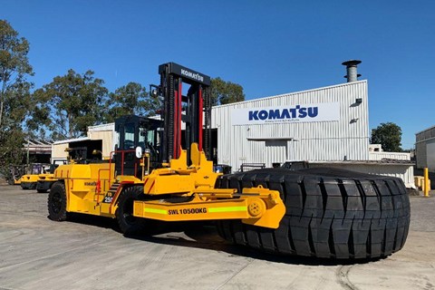 Power, precision, & safety for heavy-duty operations: Komatsu Tyre Handlers
