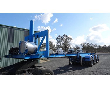 Barker - Used Skel Trailer | Heavy Duty Tri Axle 20ft Tipping