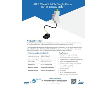 ADL200N/ADL200M Single-Phase RS485 Energy - ADL200N/ADL200M 