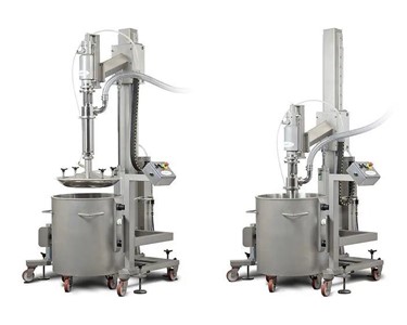 Dough Bowl Lifter & Tipper | Pneumatic Transfer Buffers