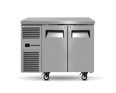 Skope - 2 Door Stainless Steel Underbench Fridge 248L | RF7.UBR.2.SD