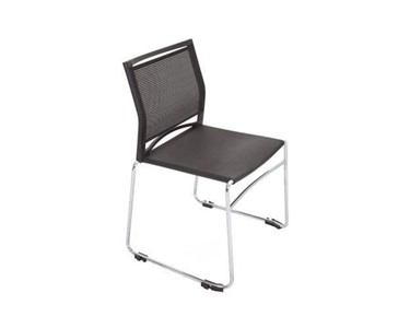 Rapidline - Stackable Mesh Chair - Blk/Chr
