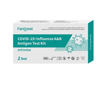 Fanttest - Influenza Flu A/B and COVID-19 Rapid Antigen Test for Home use - 1pk
