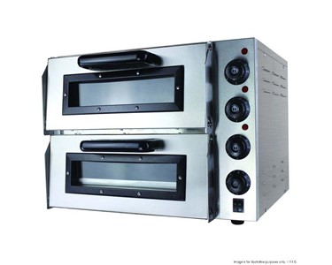 Compact Double Pizza Deck Oven