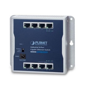 Industrial 8-Port 10/100/1000T Wall Mount Gigabit Ethernet Switch