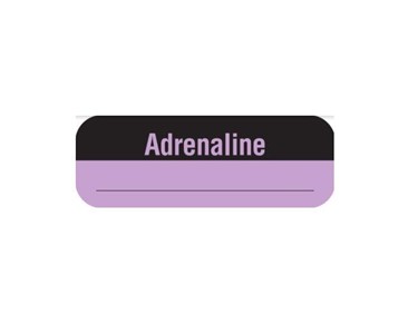 Medi-Print - Drug Identification Label - Lilac | Adrenaline 10x35 HP op