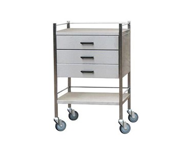Resuscitation Trolley 490Wx490Dx970Hmm | Three Drawer