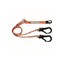 LINQ Double Leg Rope Lanyard - Snap Hook & 2 Triple Action Scaffold 