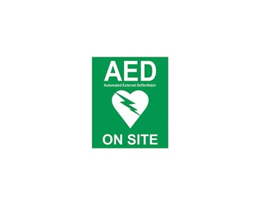 Defibs Plus - ‘On Site’ AED Window Sticker Small
