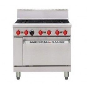 American Range 36" 6 Burner w/ Gas Oven Range | AAR.6B