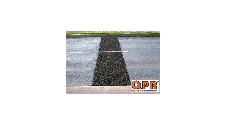 Permanent utility cut repair with QPR bagged asphalt
