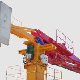 Stationary placing booms