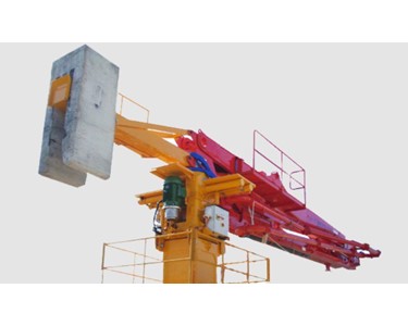 Stationary placing booms