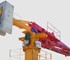 Stationary placing booms