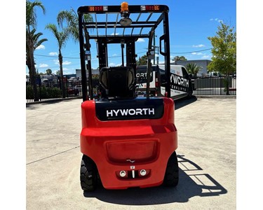 Hyworth - 4 Wheel Electric Counterbalance Forklift FOR HIRE | 2.5T 