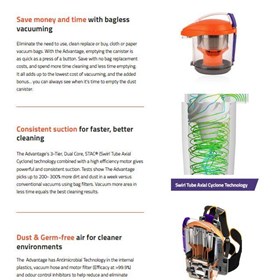 Bagless Back Pack Vacuum Cleaner | The Advantage