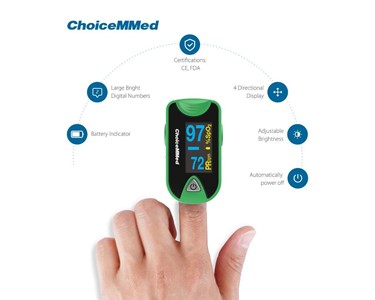 ChoiceMed - Finger Pulse Oximeter with OLED Display