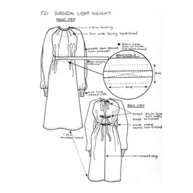 Hospital Gowns | F21 Orthopaedic Gown (Belted)
