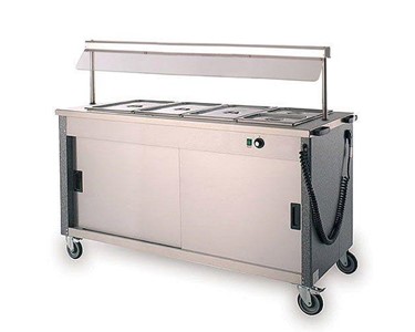 Versigen - Mobile Bain Marie Hot Cabinet 4 x 1/1 GN Silver 1500mm | 4FBMD
