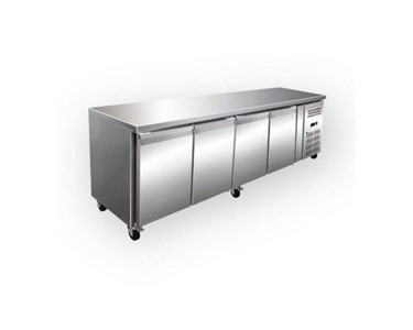 Bench Top Stainless Steel Fridge with Four Doors