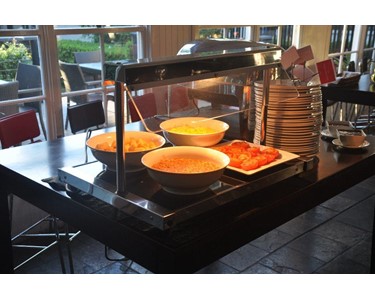 Versigen - Food Warmer | 2GN Size | Black Ceramic Glass | Heated Gantry | FTG2