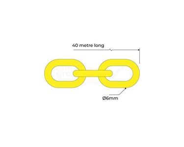 Enforcer Group - Coil Chains 40M Roll | Plastic Yellow | BSC75940