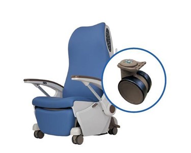 Fallshaw - Customised Castors on a Recliner Treatment Chair
