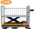 Rising Base Powered Platform Electric Scissor Lift Trolley - R.J Cox