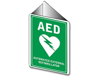 Defibs Plus - Angled AED Wall Sign
