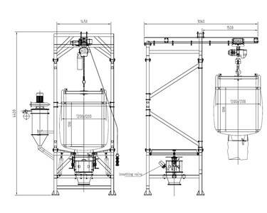 Industrial Bulk Bag Unloaders