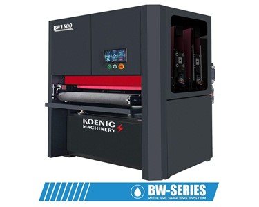 Koenig - 1600mm Industrial Wet Wide Belt Sander with WET Extraction | BW1600