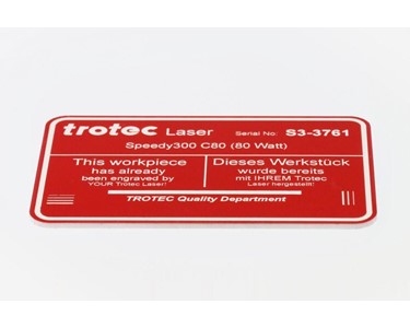 Trotec Laser - Acrylic Sheets | Laser Engraving Material | TroLase