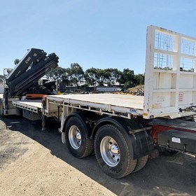Used VGS3OD Crane Drop Deck Trailer