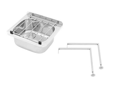3Monkeez - Cleaners Sink with Grate/Adjustable Legs | AB-CS-L 