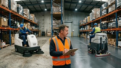 Ride On Sweeper vs Ride On Floor Scrubber Australia (2026): Function, Costs and Which Floor Cleaning Machine Fits Your Facility