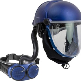 PAPR Respirator | CleanAIR Helmet with Flip-Up Visor & PAPR