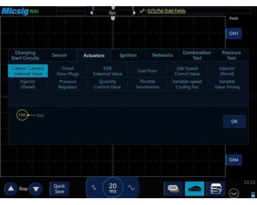 OzwideTools - 4 Channel Automotive Oscilloscope Tablet
