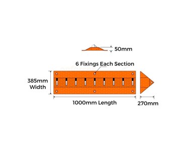 ENFORCER - One Way Access Spikes | 1WS-1Mtr