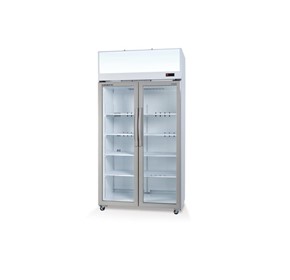 EziCore TCE1000N 2 Glass Door Display or Storage Fridge