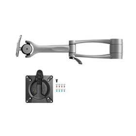 Wishbone Monitor Arm with Clamp – Silver
