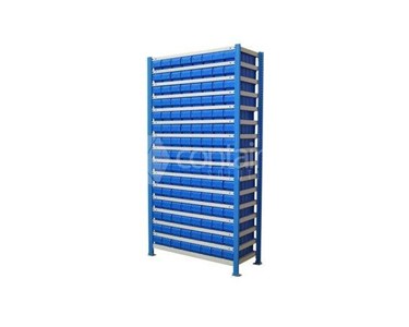 Storeman Easy Rack Small Parts Shelving with Buckets | Storage Racks