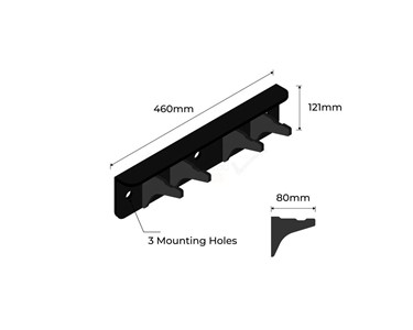 Bollard 140mm Double Hanger | B140