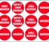Proactive Group Australia - Fire Signs 'Sheet of 12, Fire Warden Assorted Hard Hat Labels'